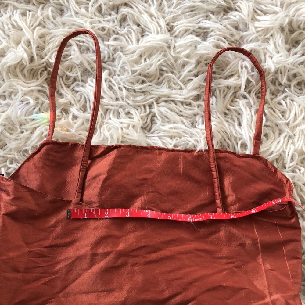 HANDMADE Raw Silk Crop Top, XS - Picture 10 of 12